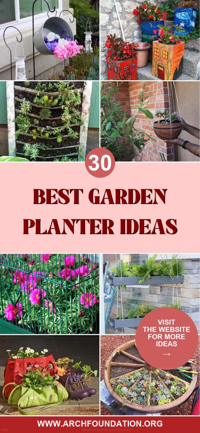 30 Unique Ideas for Garden Planters in Your Backyard