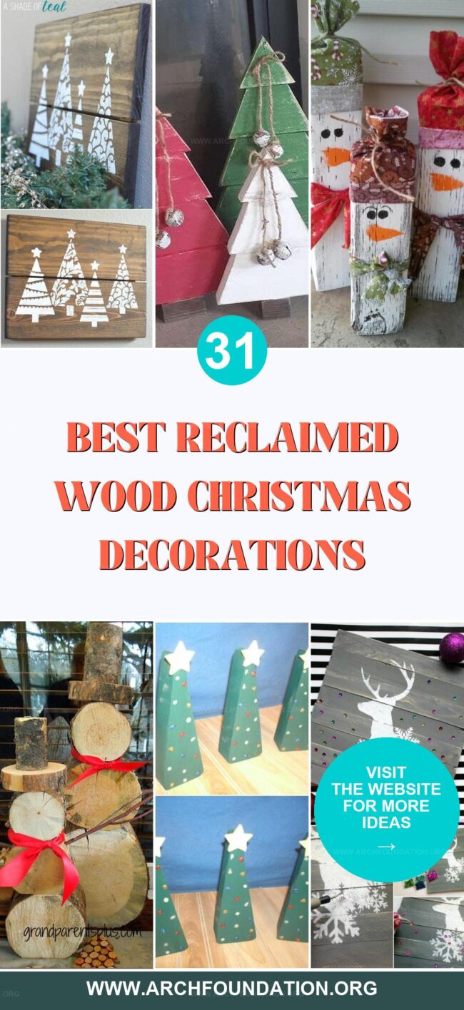 31 Reclaimed Wood Christmas Decorations for Your Home