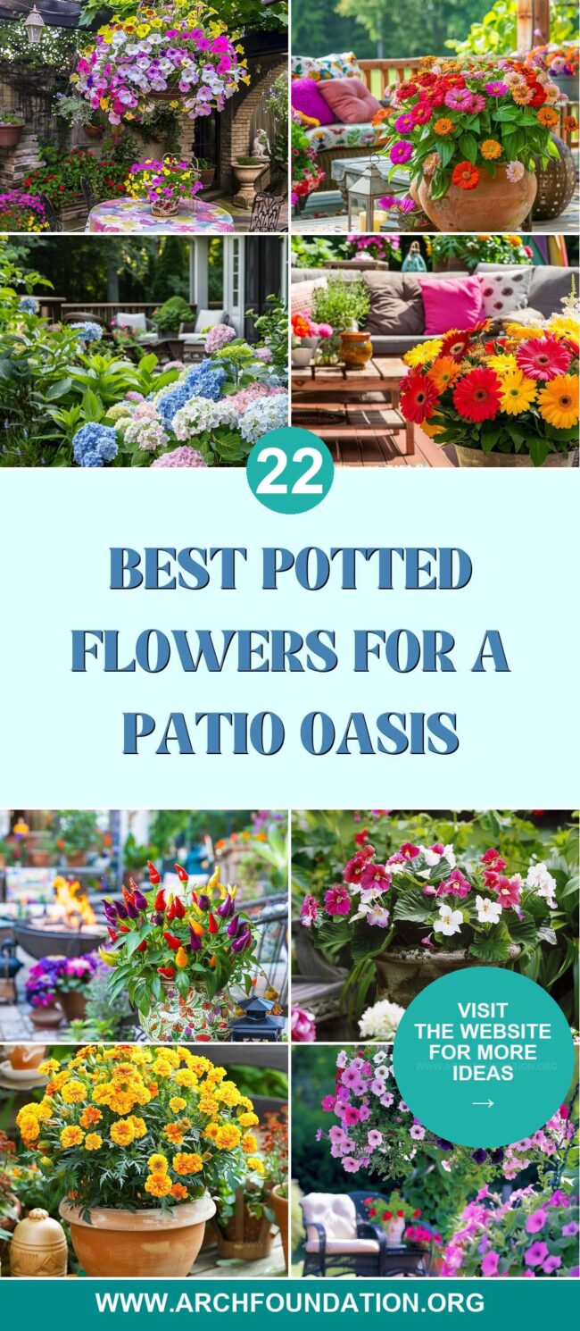 22 Beautiful Potted Flowers to Create a Patio Oasis