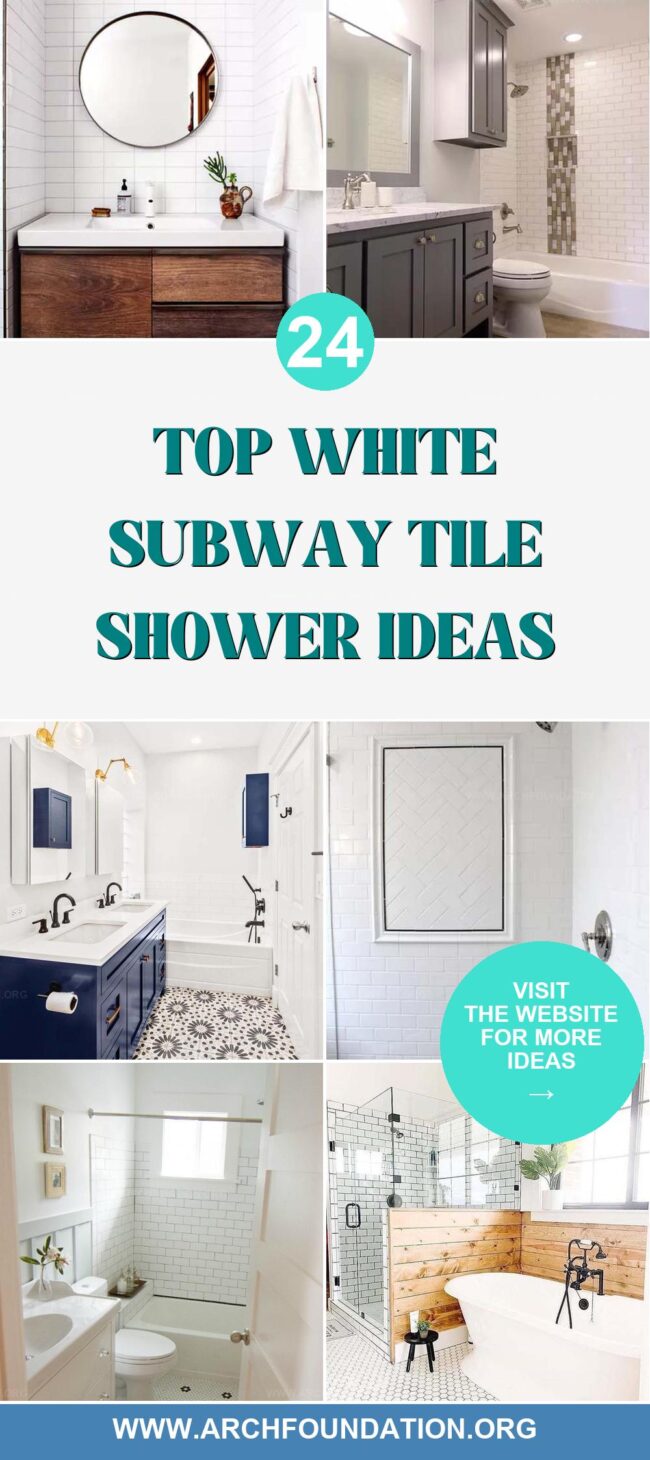 24 Top White Subway Tile Shower Designs to Love