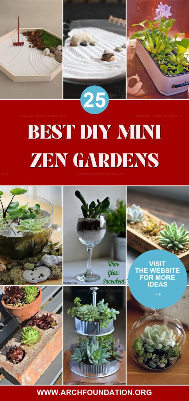 25 Simple DIY Mini Zen Gardens for a Tranquil Desk Vibe