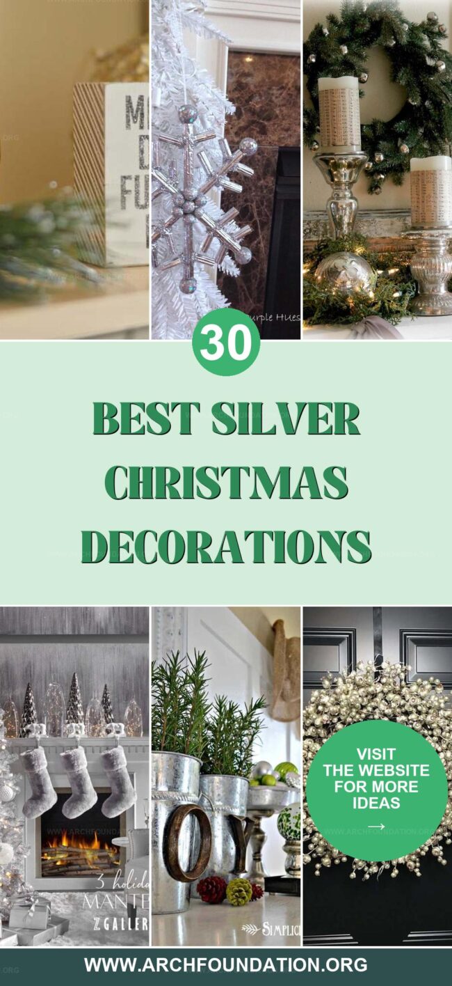 30 Sparkling Silver Christmas Decor Ideas for Your Home