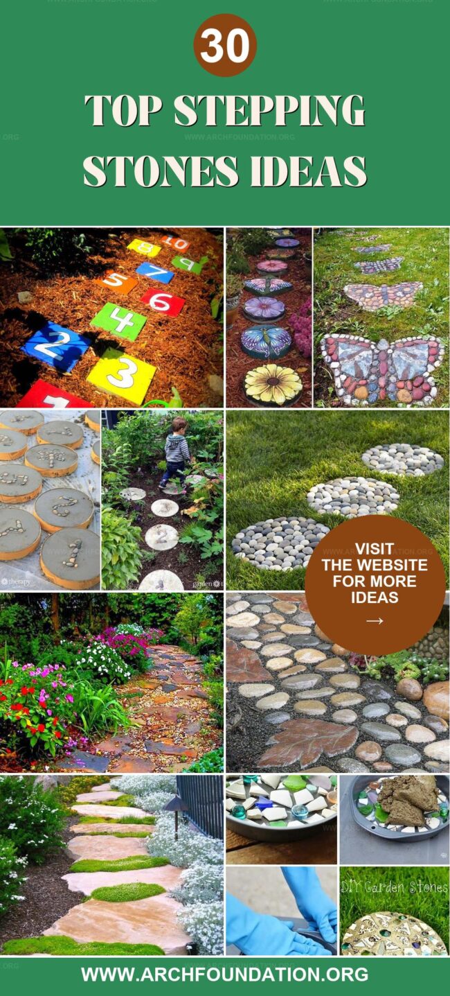 30 Creative Stepping Stone Designs for Your Backyard