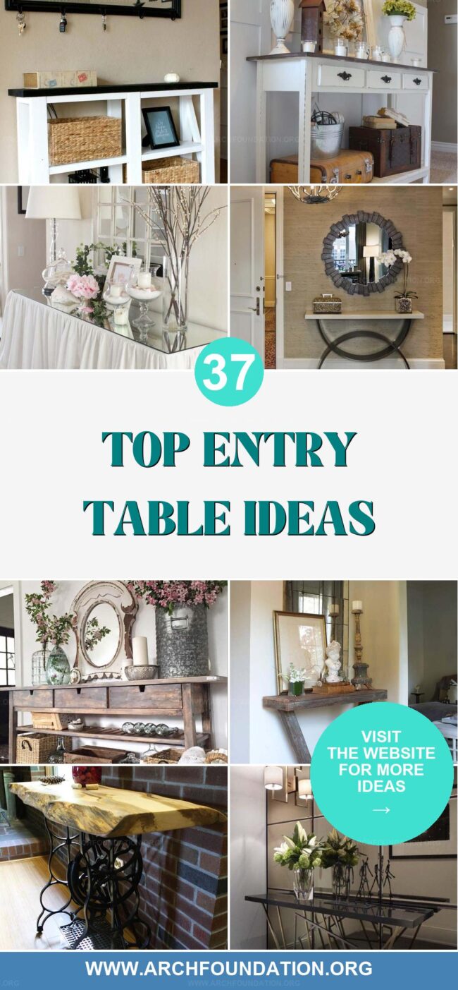 37 Beautiful Entry Table Ideas for a Warm Welcome