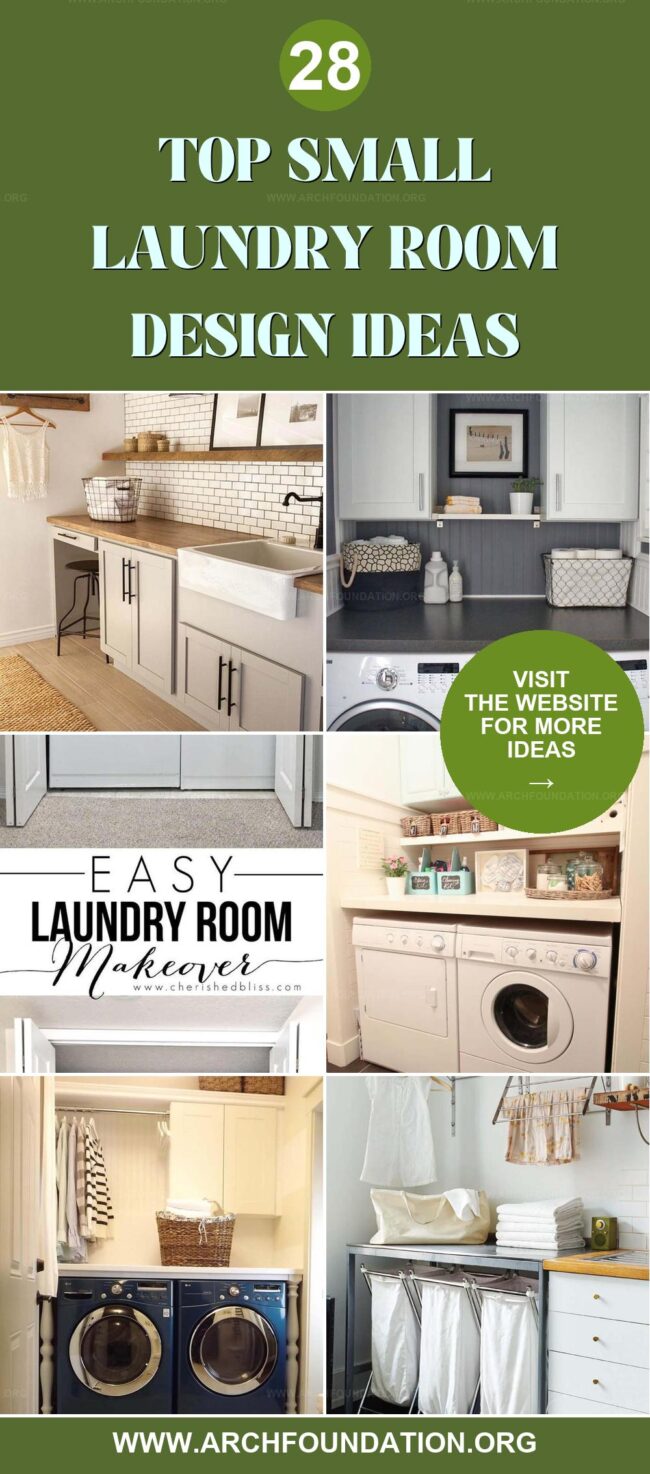 28 Creative Small Laundry Room Designs to Inspire You