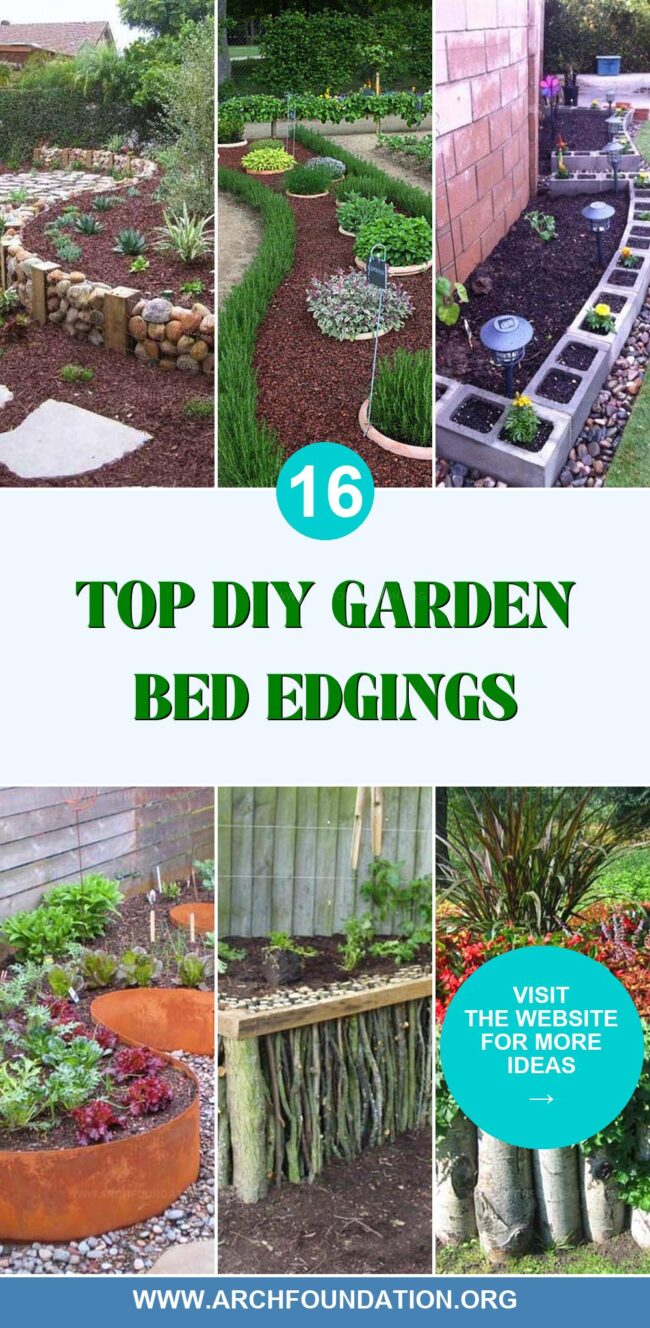 16 Awesome DIY Edgings for Your Garden Beds