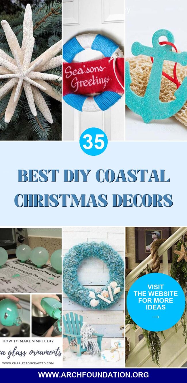 35 Charming DIY Coastal Christmas Decors