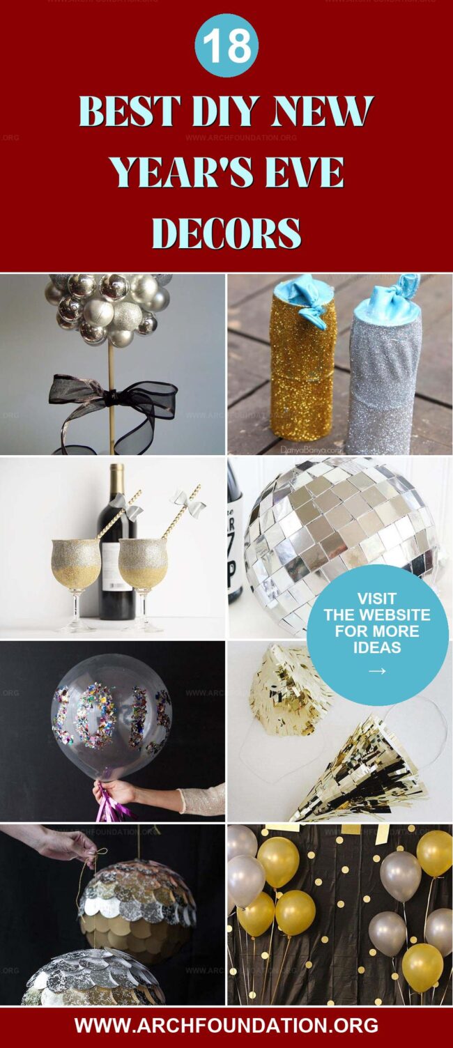 18 Easy DIY New Year's Eve Decorations to Make