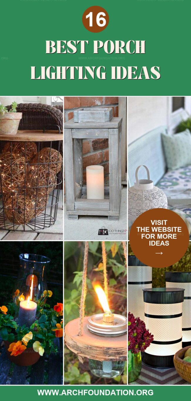 16 Porch Lighting DIYs for an Evening Glow-Up