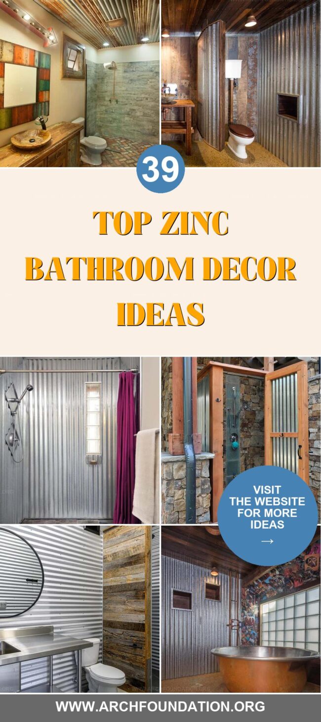 39 Zinc Bathroom Decor Ideas for a Stylish Look