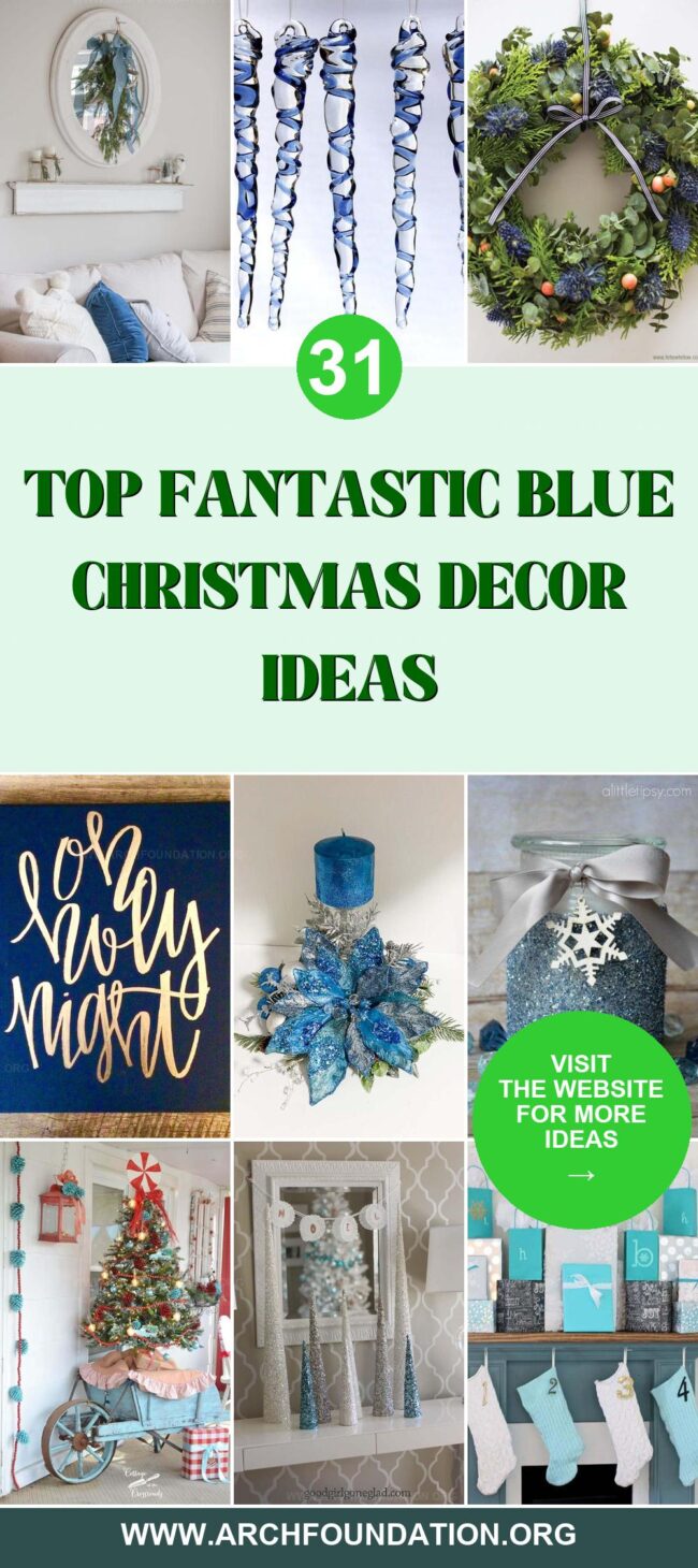 31 Stylish Blue Christmas Decor Ideas for Holiday Elegance