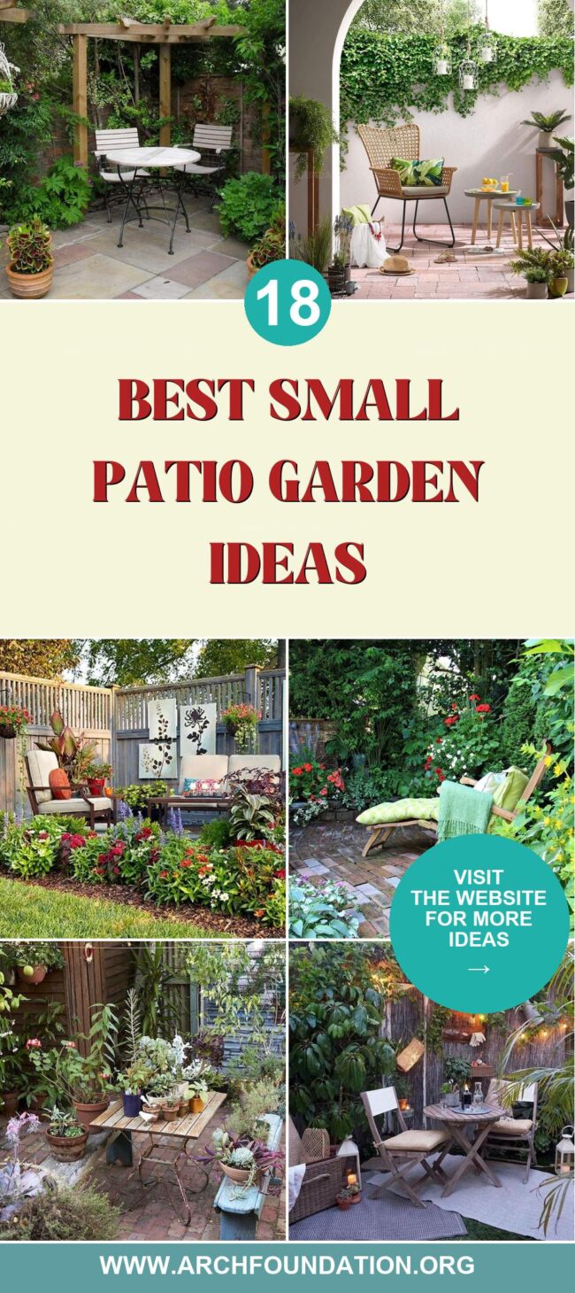 18 Small Patio Garden Ideas for a Big Impact