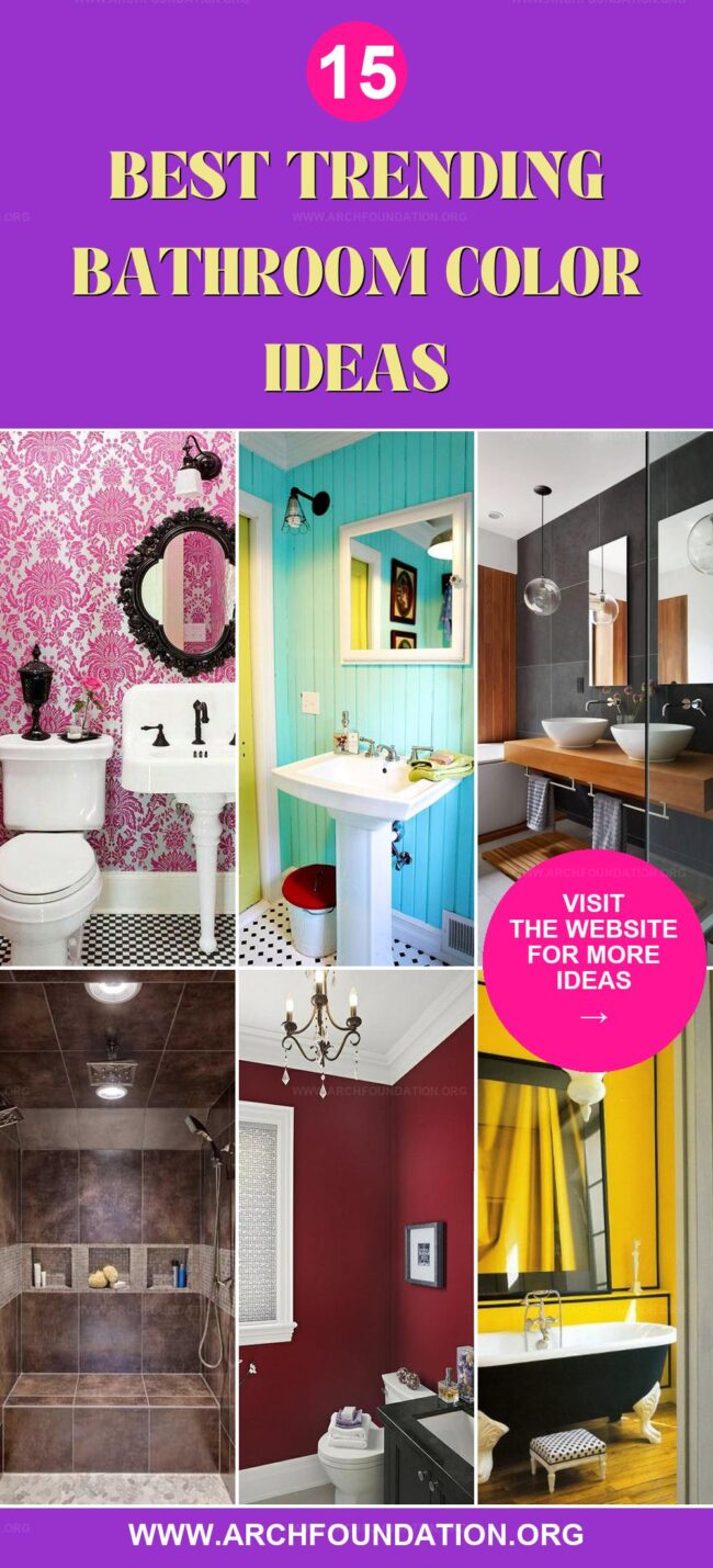 15 Vibrant Bathroom Color Ideas Trending Right Now