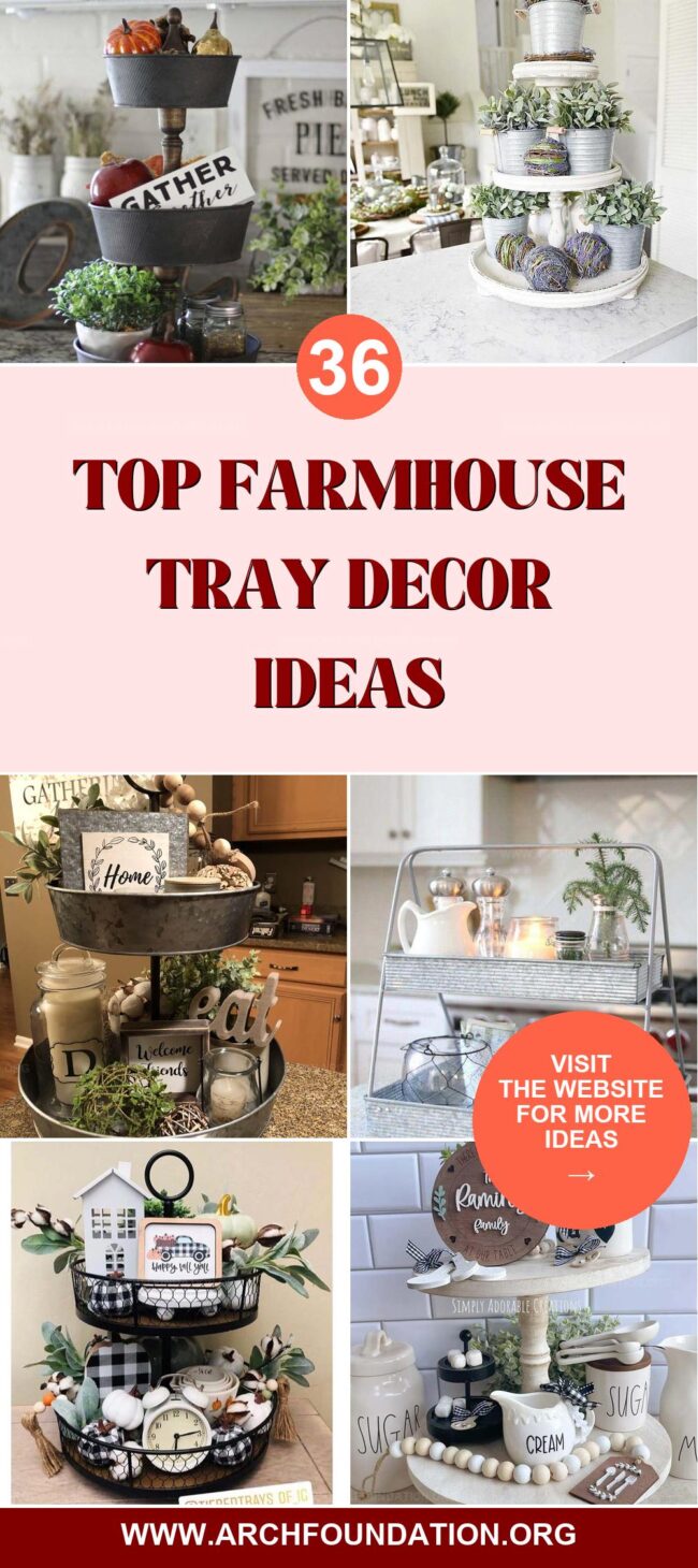 36 Rustic Tray Decorations for Farmhouse Charm