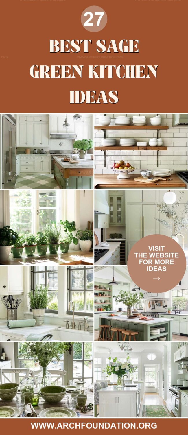 27 Inspiring Sage Green Kitchen Ideas for a Fresh Design