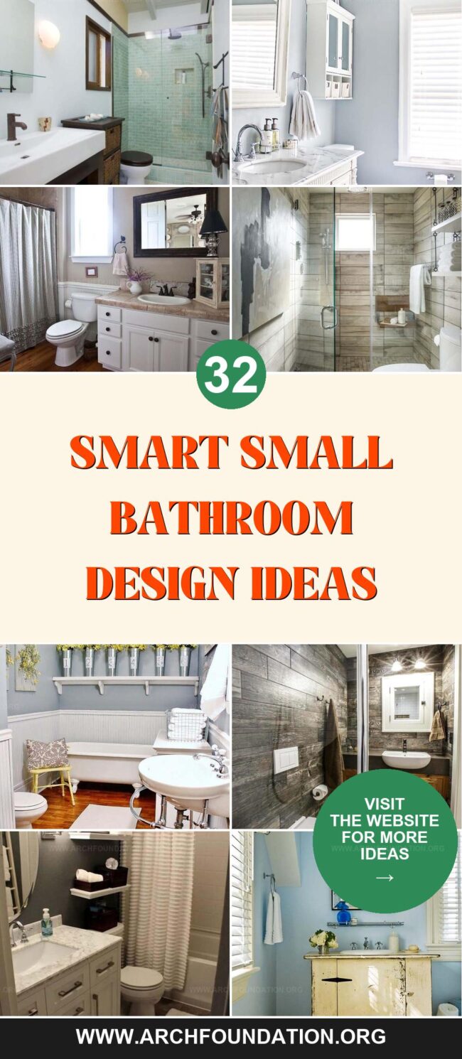 32 Brilliant Small Bathroom Designs for Every Home