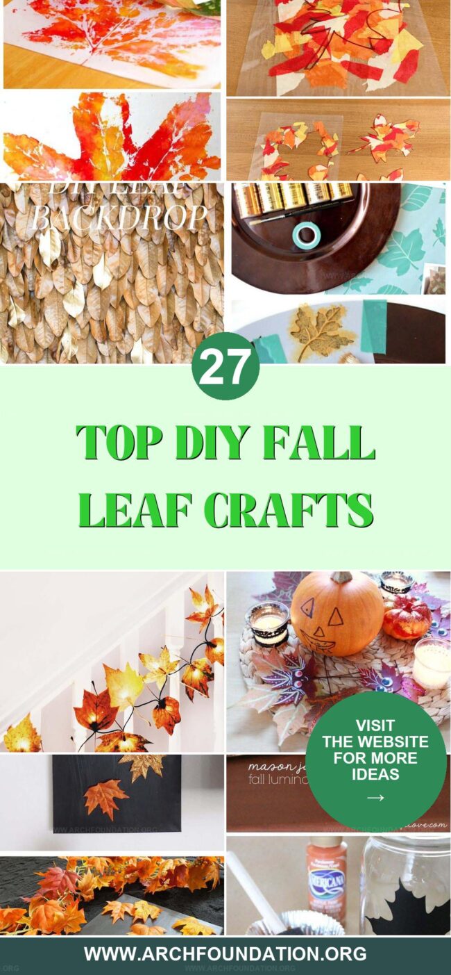 27 Beautiful DIY Fall Leaf Crafts to Embrace Autumn