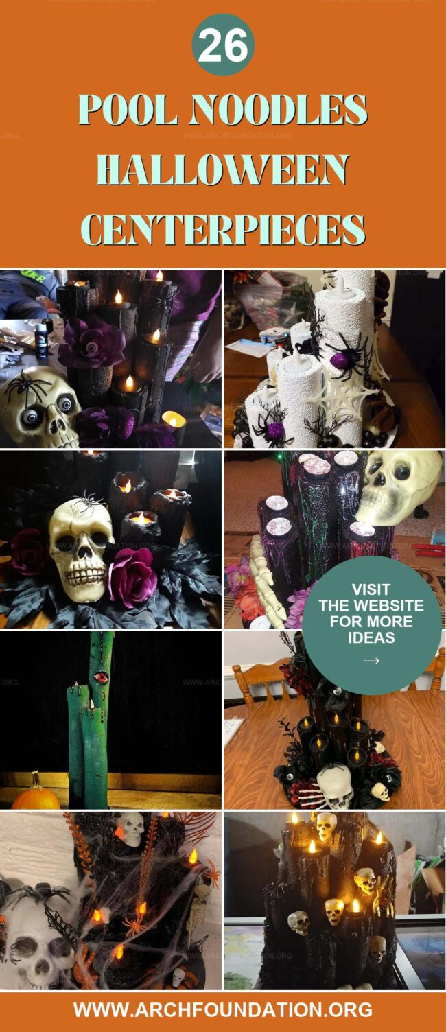 26 Halloween Centerpieces Made from Pool Noodles