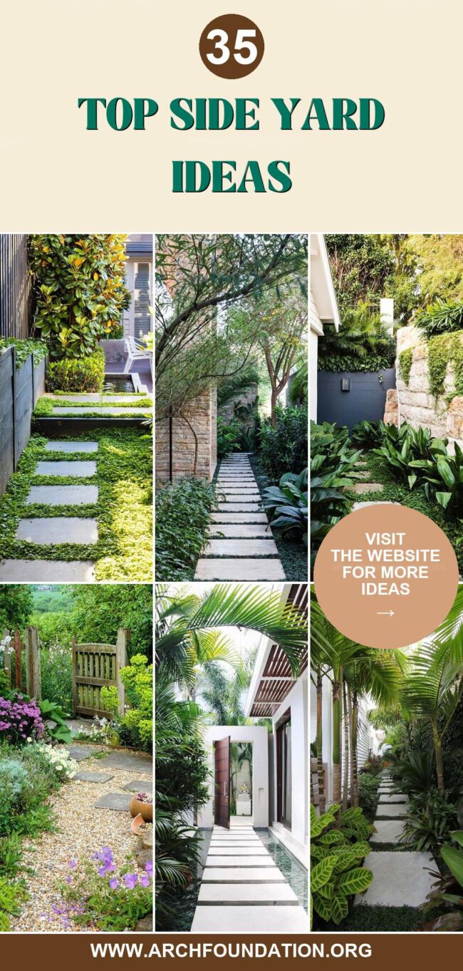 35 Elegant Side Yard Ideas for a Perfect Outdoor Area