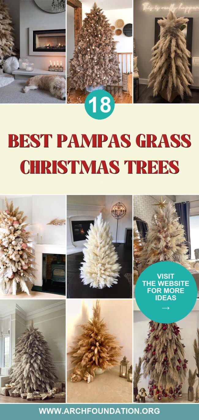 18 Chic Pampas Grass Christmas Tree Ideas