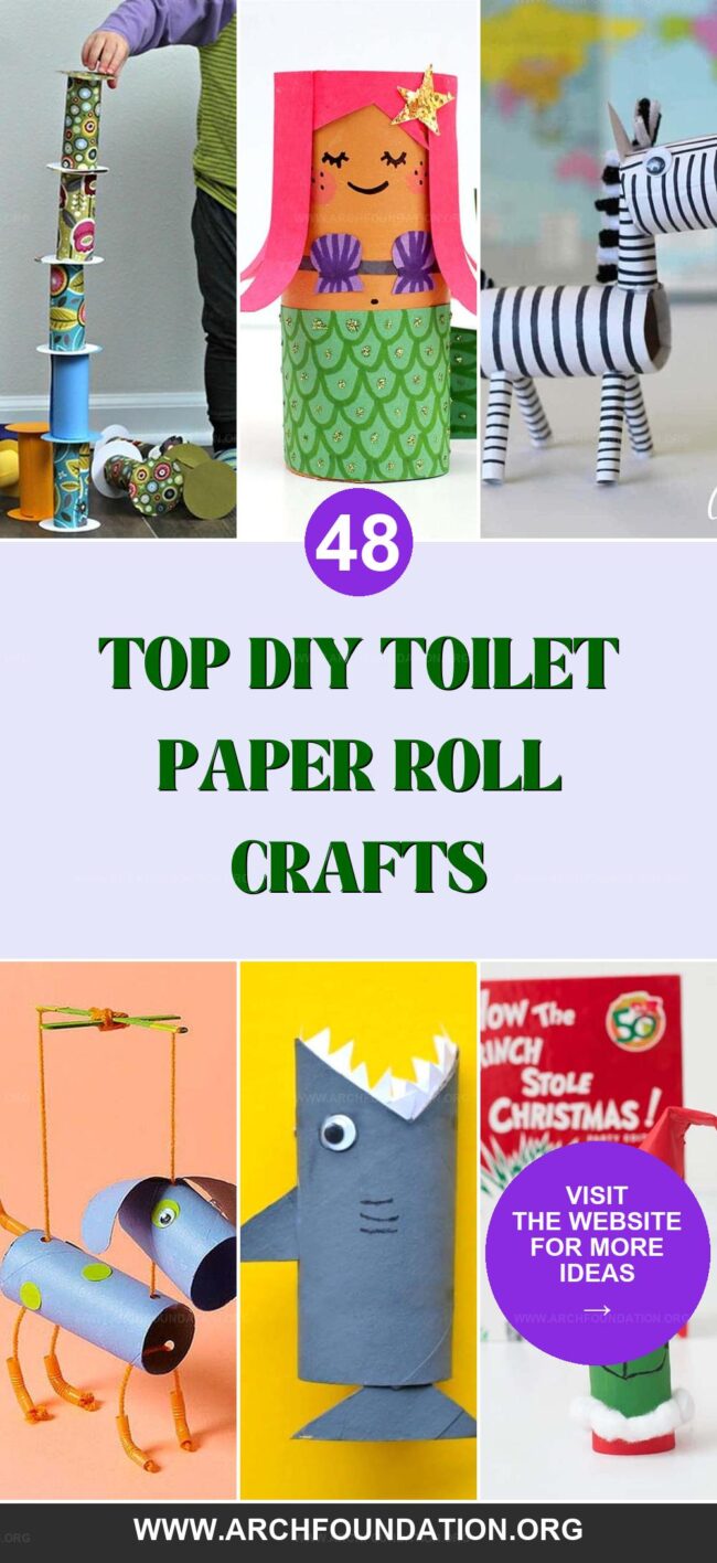 48 Easy DIY Toilet Paper Roll Crafts