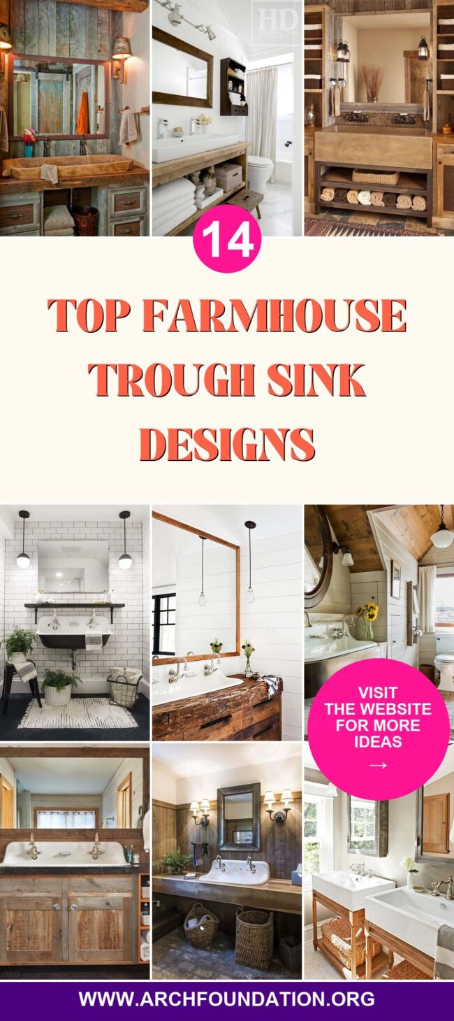 14 Farmhouse Trough Sink Designs for Your Bathroom