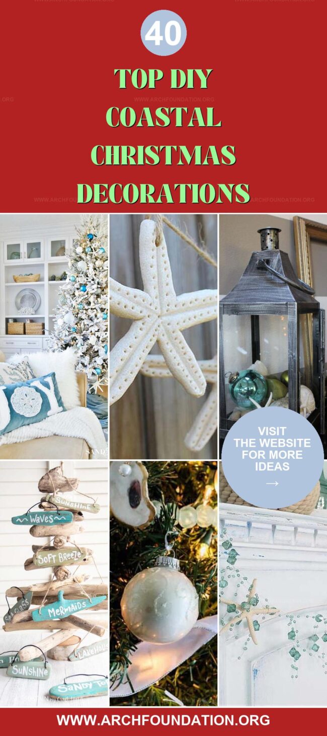 40 DIY Coastal Christmas Decors for Festive Vibes