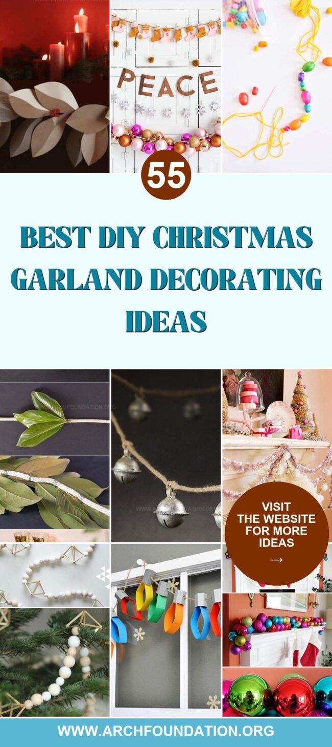 55 DIY Christmas Garland Ideas to Craft This Holiday