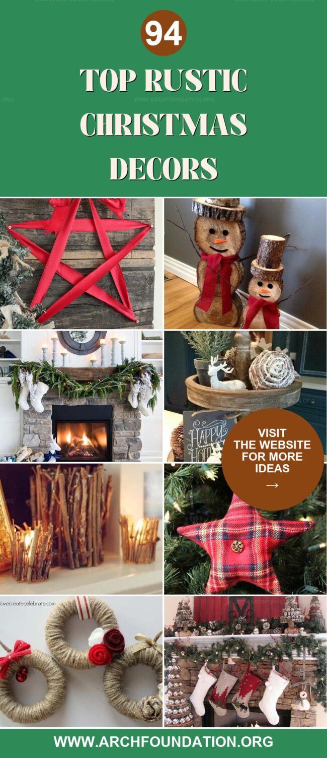 94 Rustic Christmas Decor Ideas for Cozy Vibes