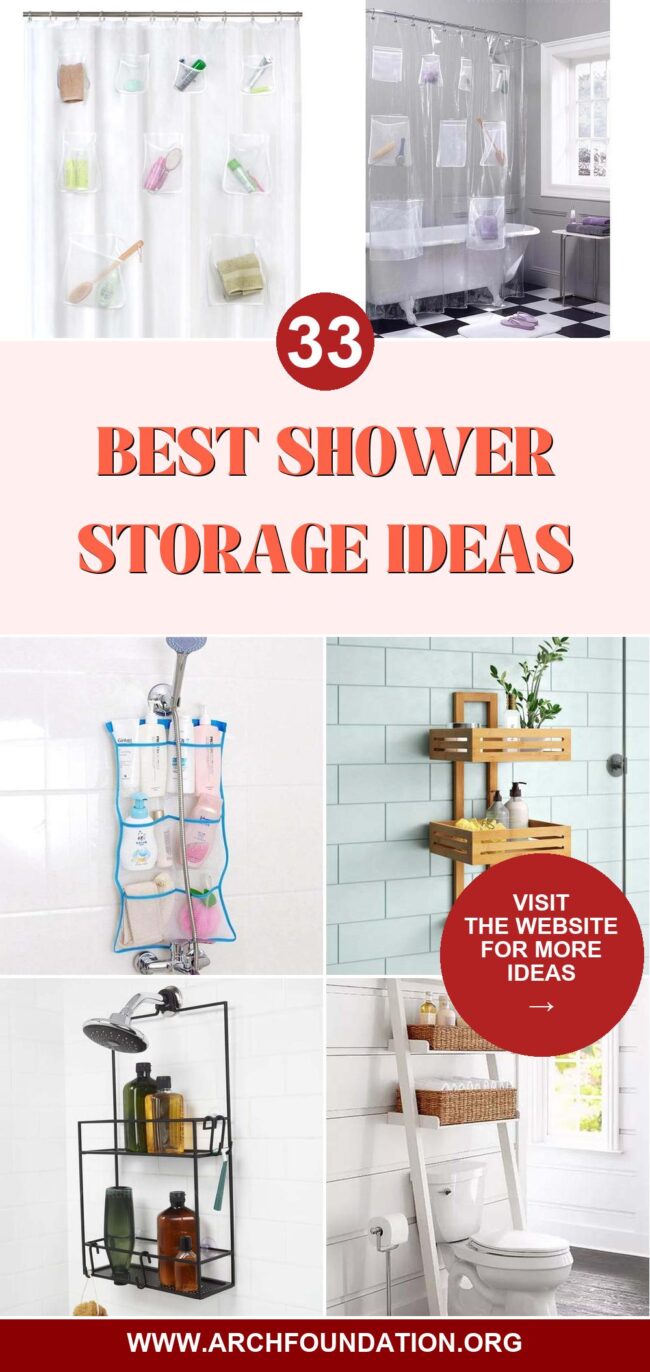 33 Space-Saving Shower Storage Ideas for Every Bathroom