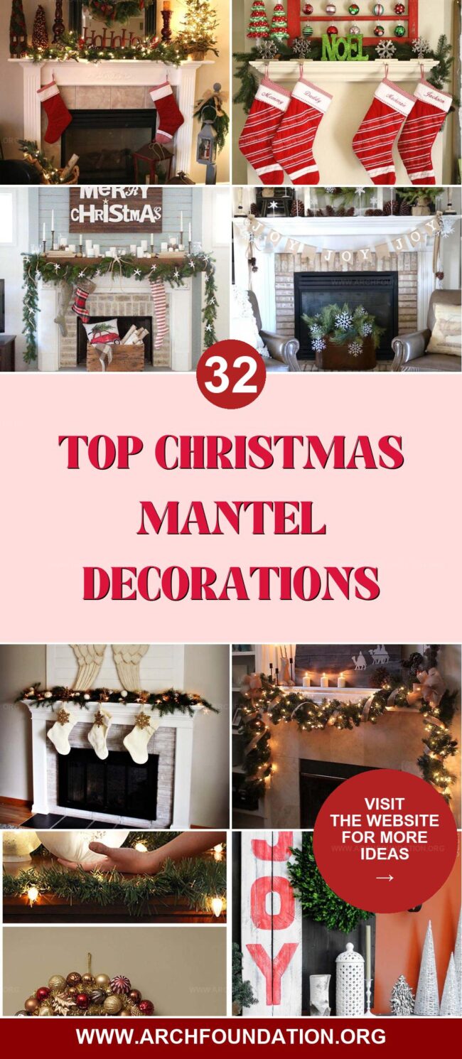 32 Stunning Christmas Mantel Decorations