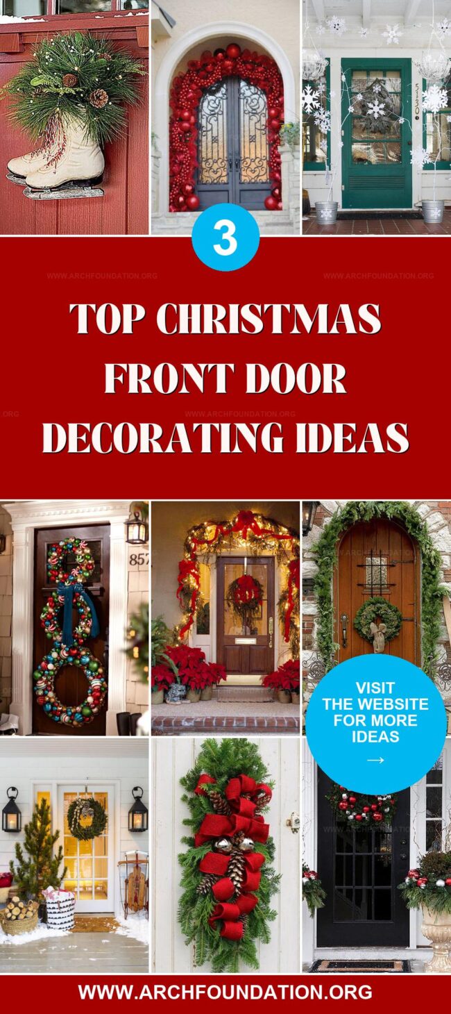 3 Main Festive Front Door Ideas for the Holidays