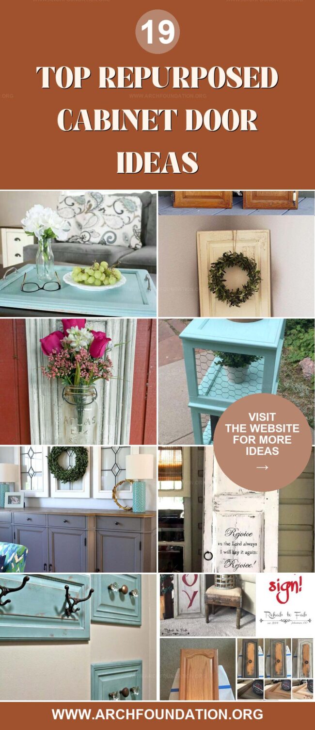 19 Easy Repurposing Ideas for Cabinet Doors