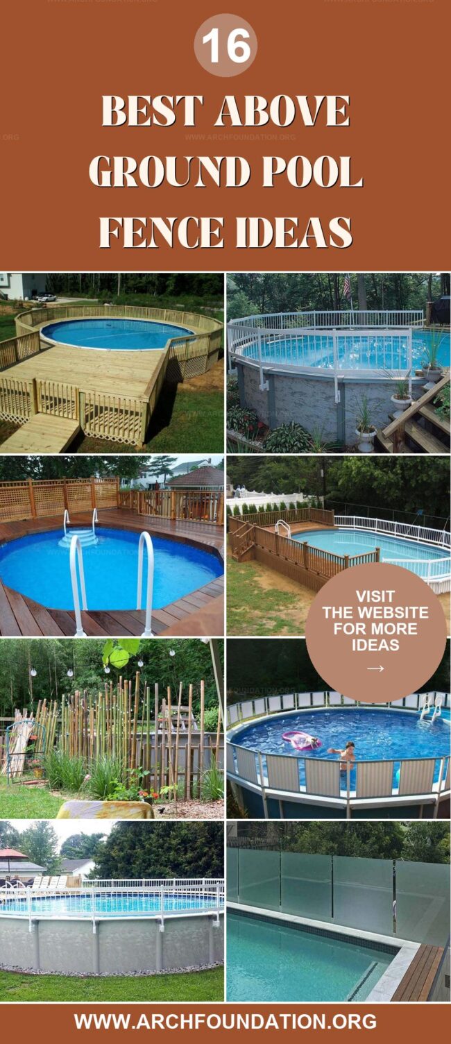 16 Top Above Ground Pool Fence Ideas for a Stylish Look