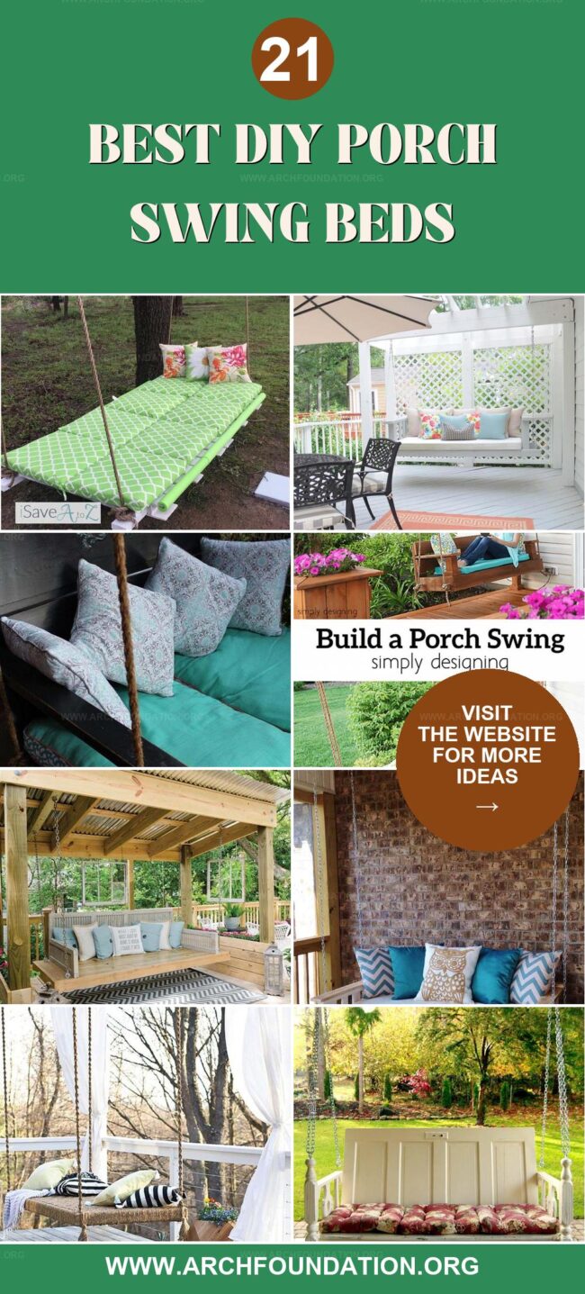 21 Ultimate DIY Porch Swing Beds for Cozy Relaxation