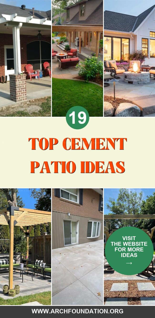 19 Creative Cement Patio Ideas for a Stylish Outdoor Space