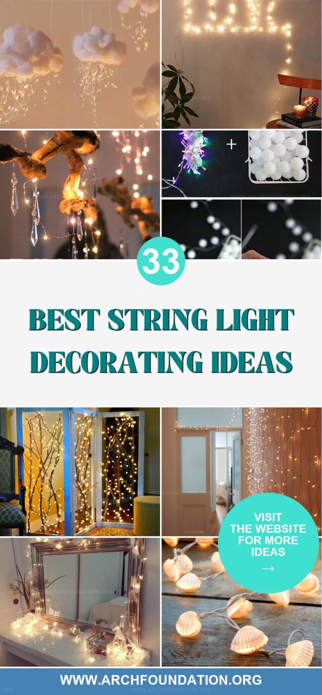 33 Bright String Light Ideas to Cheer Up Your Home