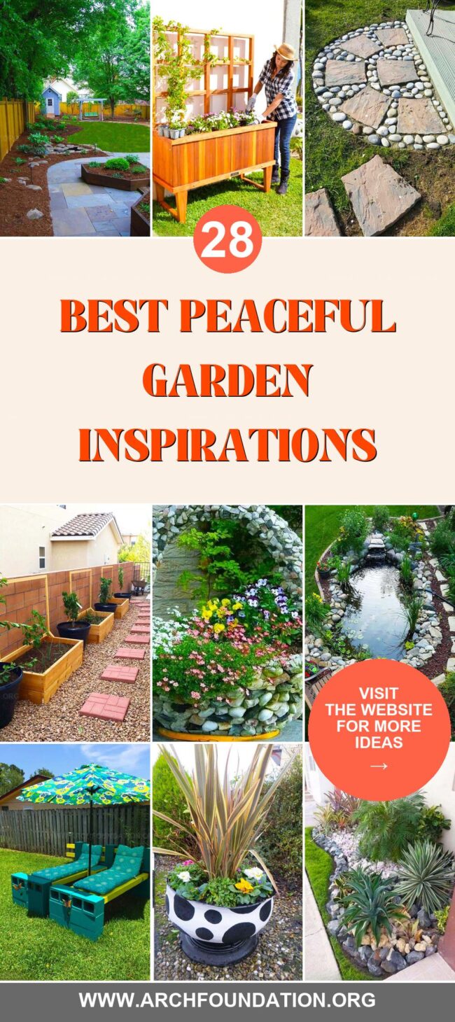 28 Peaceful Garden Inspirations to Help You Create a Calming Oasis