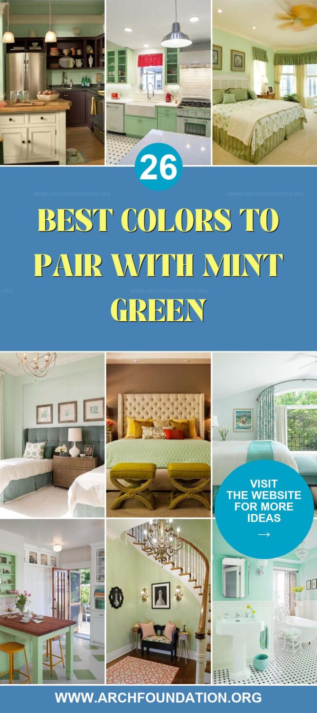 26 Gorgeous Colors to Complement Mint Green in Any Room