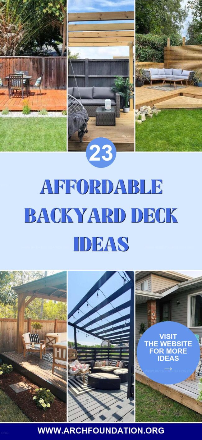 23 Affordable Backyard Deck Ideas for Outdoor Fun