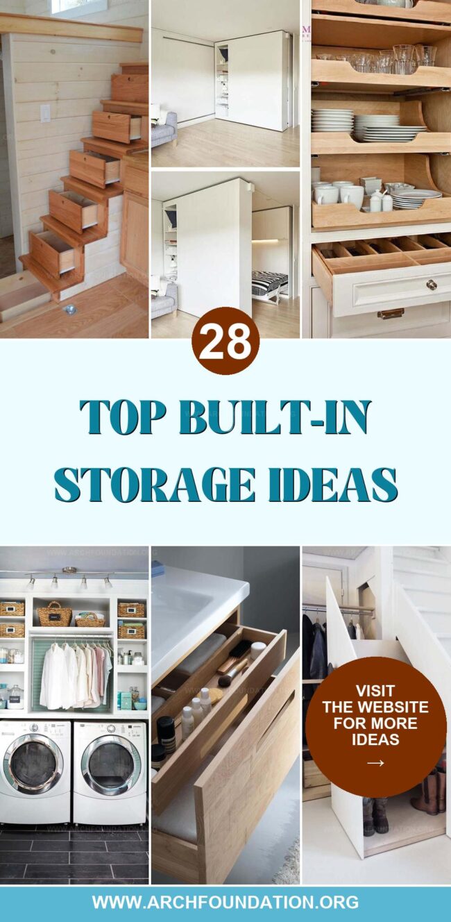 28 Smart Built-in Storage Ideas to Maximize Space