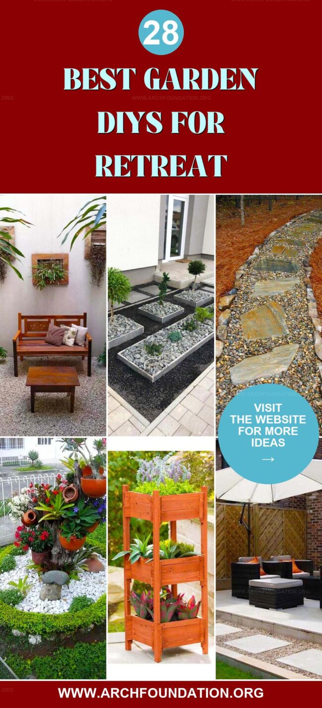 28 Creative Garden DIY Projects for a Peaceful Retreat