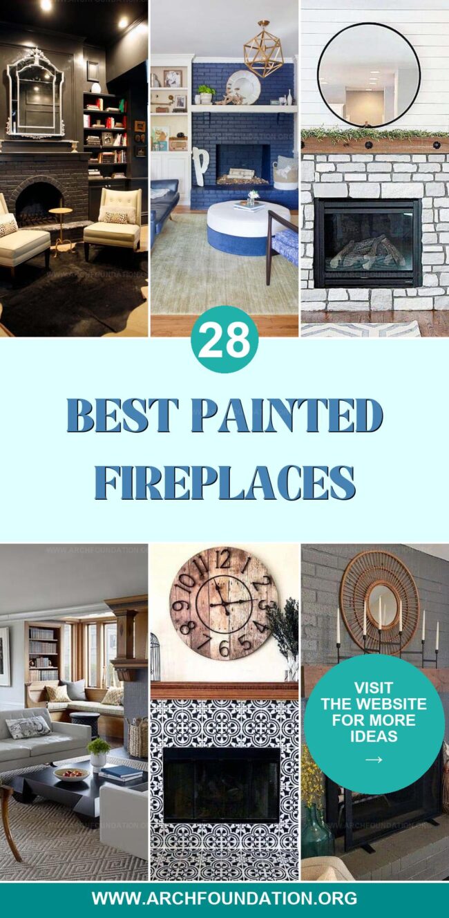 28 Creative Painted Fireplace Ideas for a Fresh Look