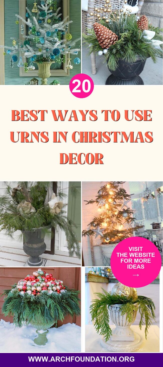 20 Creative Ways to Use Urns in Christmas Decor