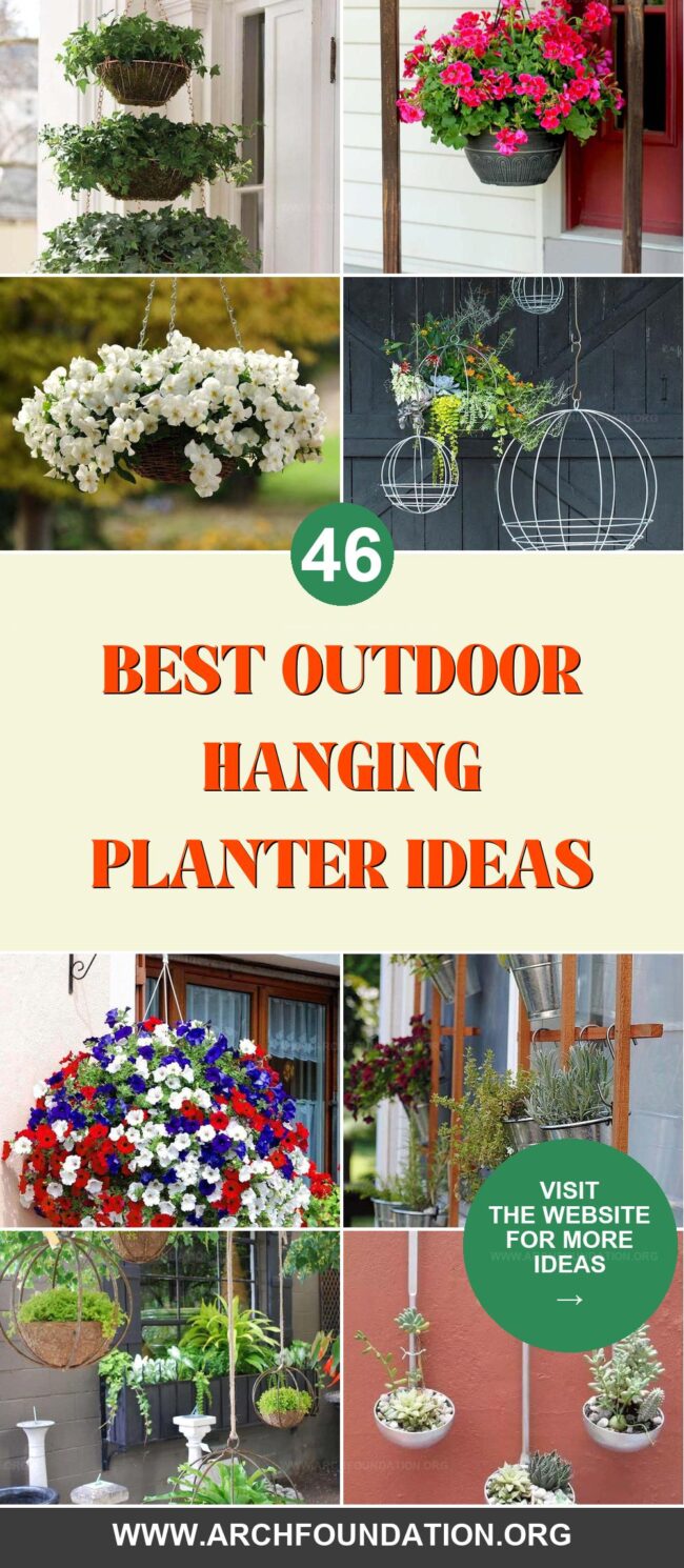 46 Cute Hanging Planter Ideas for Your Outdoor Space