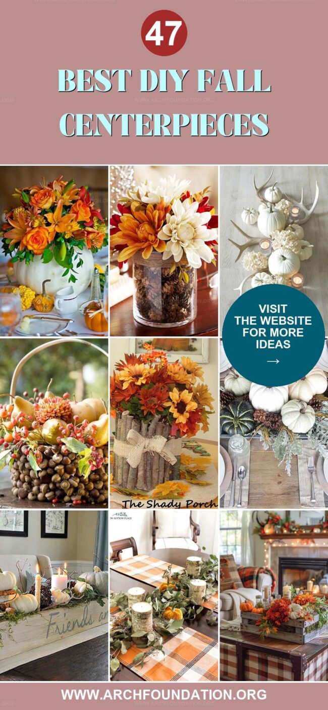 47 Stunning DIY Fall Centerpieces to Brighten Your Space