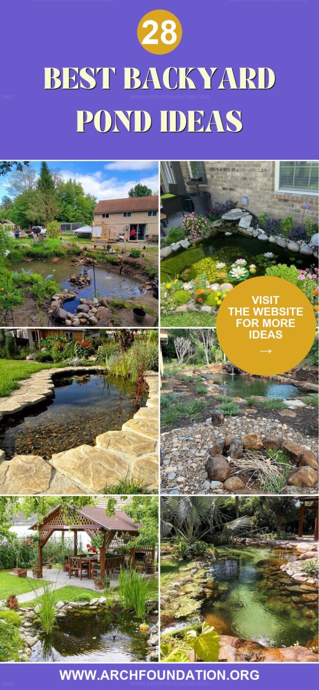 28 Tranquil Backyard Ponds to Create a Water Haven