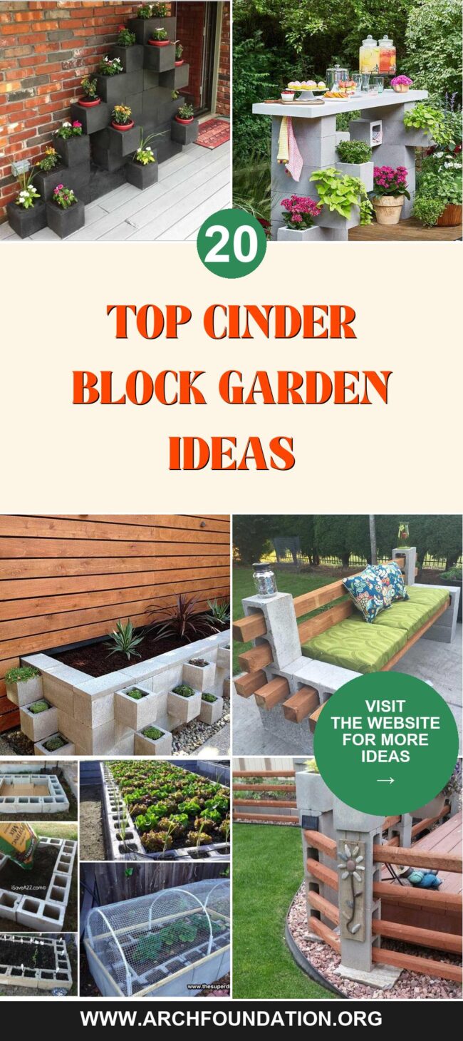 20 Creative Cinder Block Projects for Your Garden