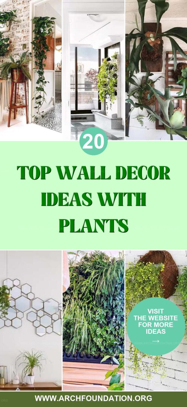 20 Contemporary Wall Decor Ideas with Plants