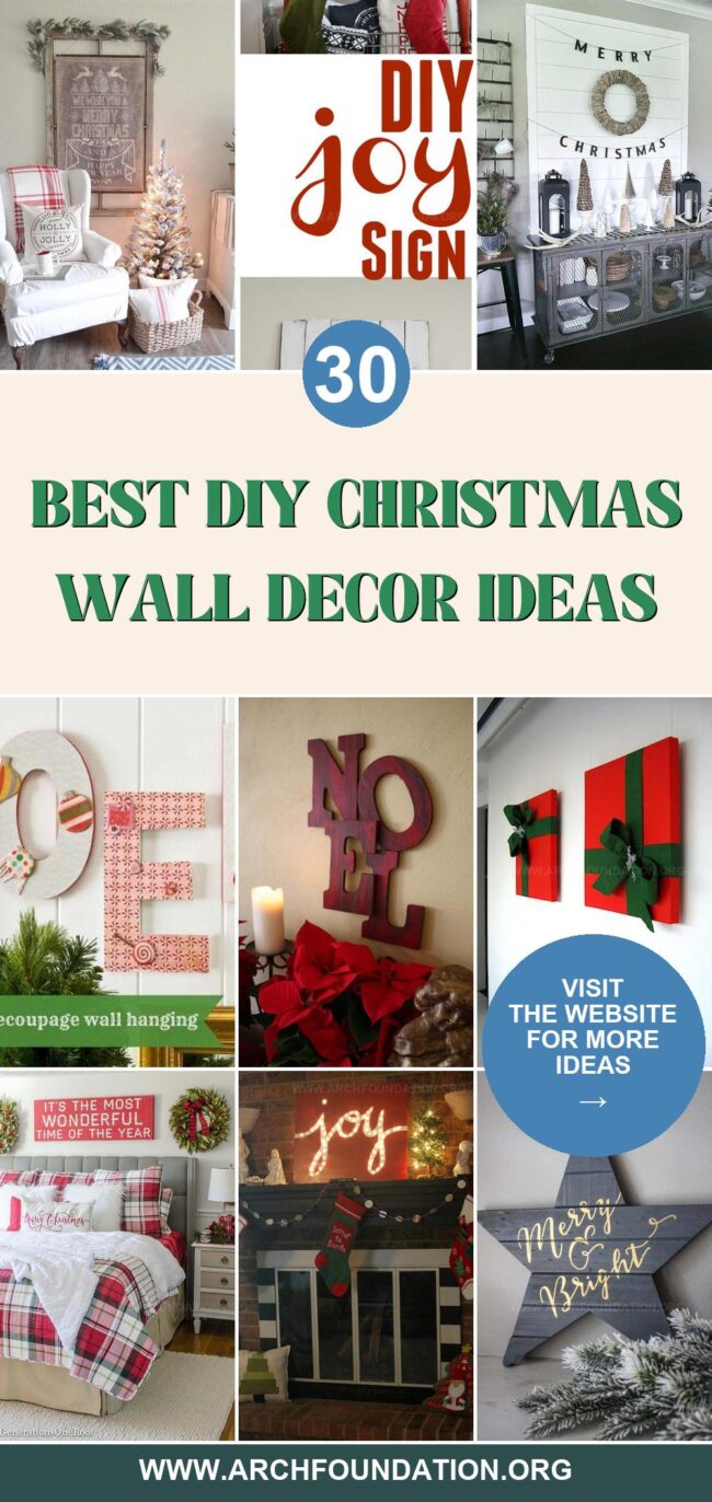 30 DIY Christmas Wall Decor Ideas to Try